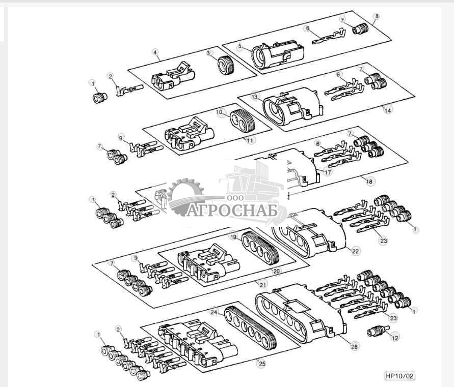 WEATHER PACK TERMINALS AND CONNECTORS 